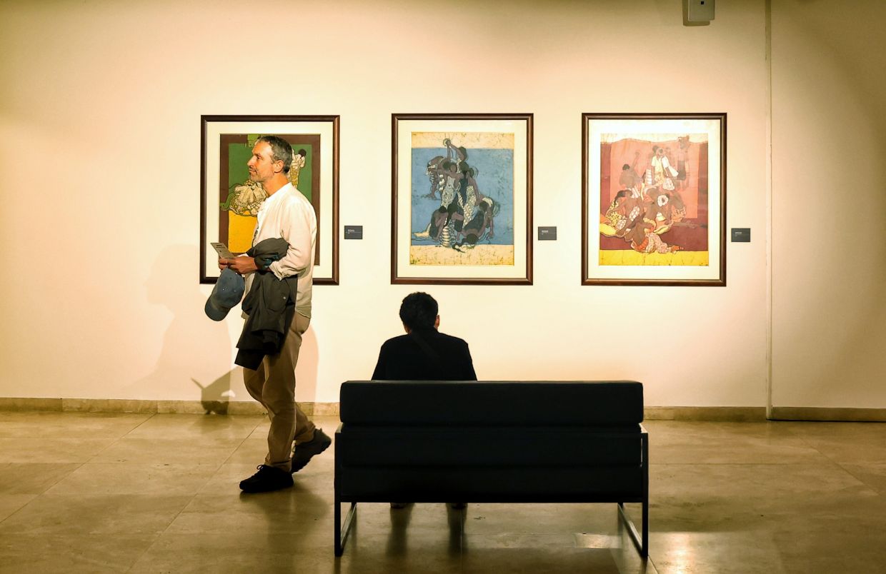 Galeri PETRONAS is also showcasing key works from its collection that have shaped the artists in 'Old School x New Rules'. Photo: The Star/Muhamad Shahril Rosli