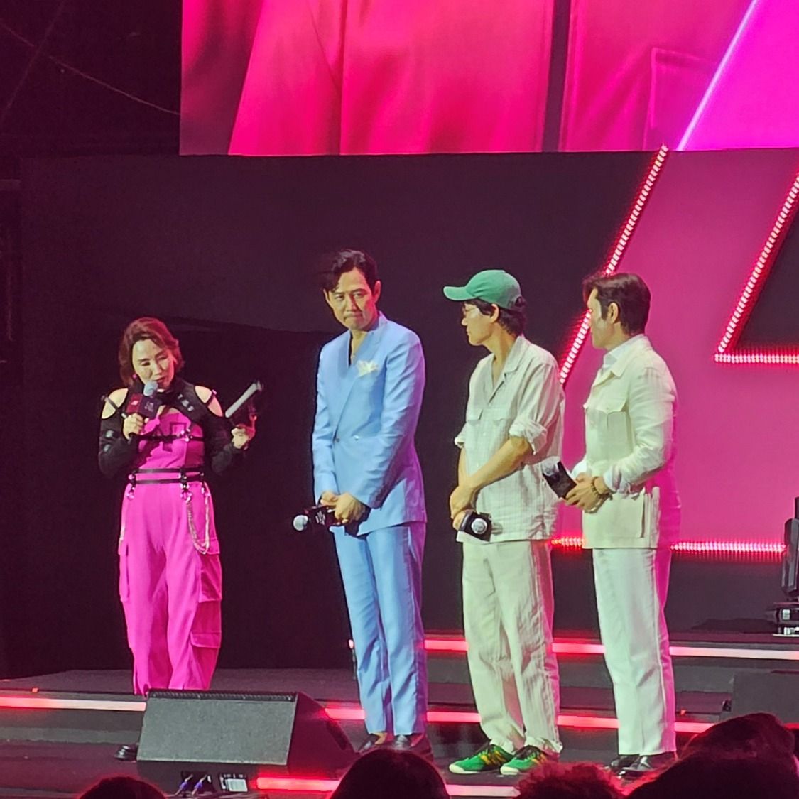 (From second to left) Lee Jung-jae, director <a href=