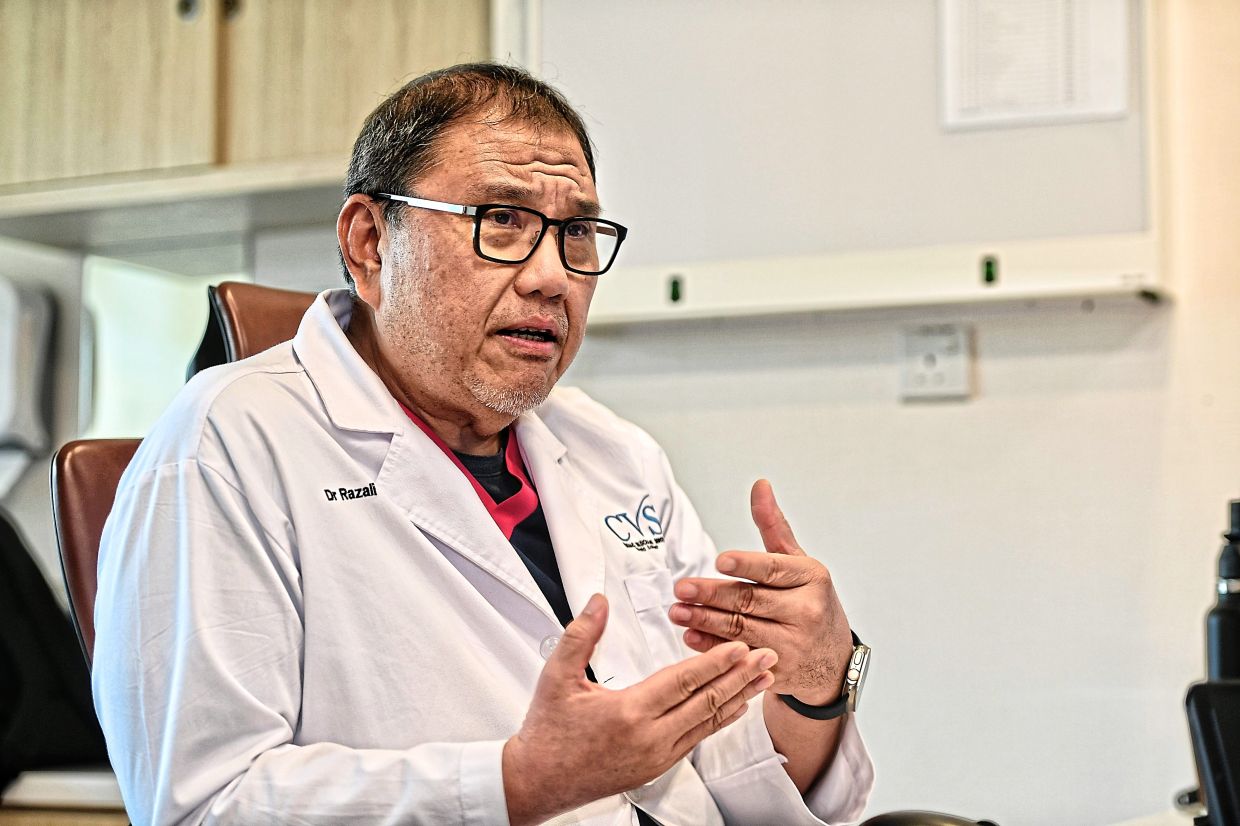 Dr Razali cautions that not only is incidence of AF increasing, but it now affects younger individuals as well. — ONG SOON HIN/The Star