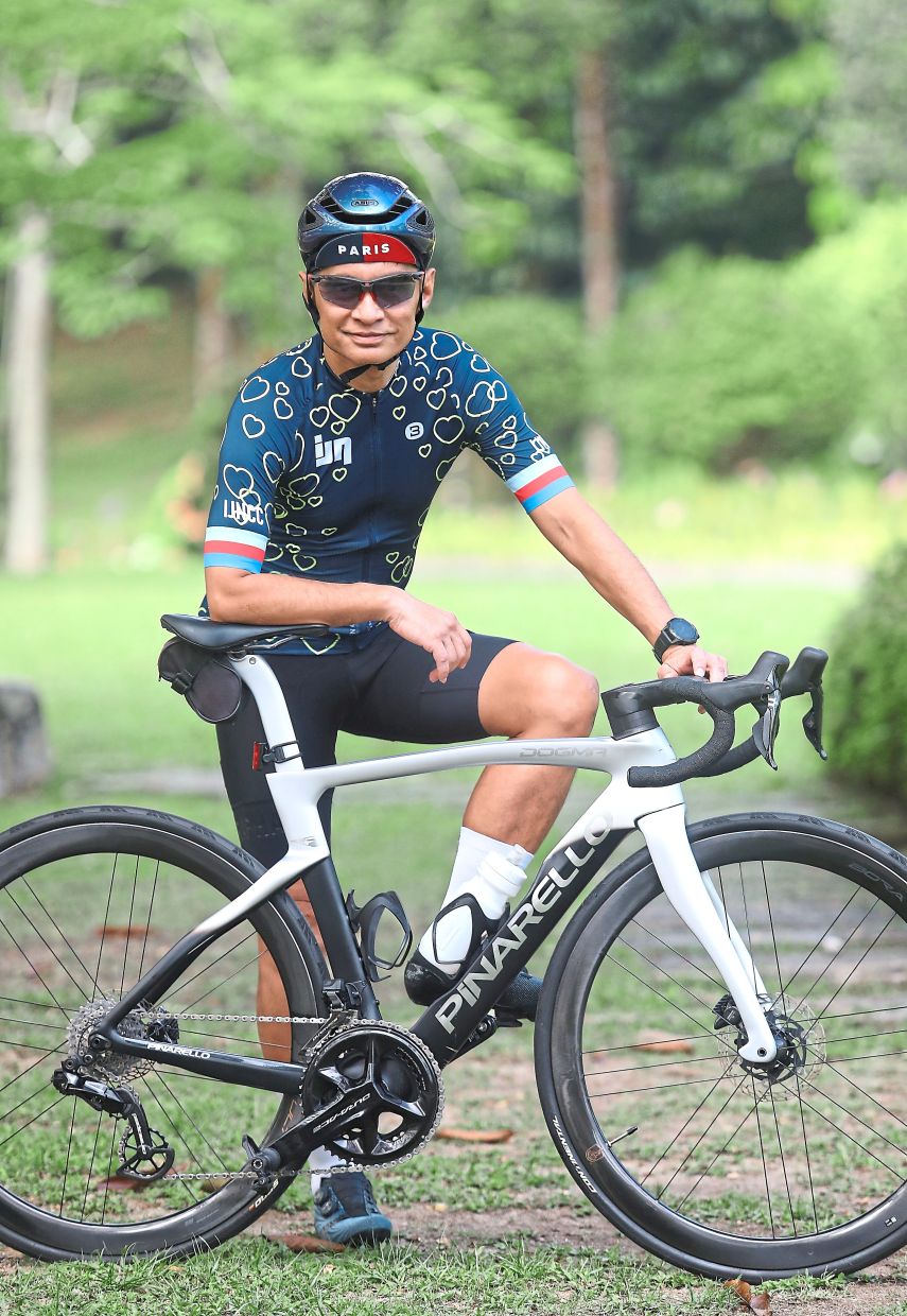 ‘In group rides, you must stay alert. You’re responsible not just for yourself but also the safety of others,’ says Dr Jeffrey Jeswant.