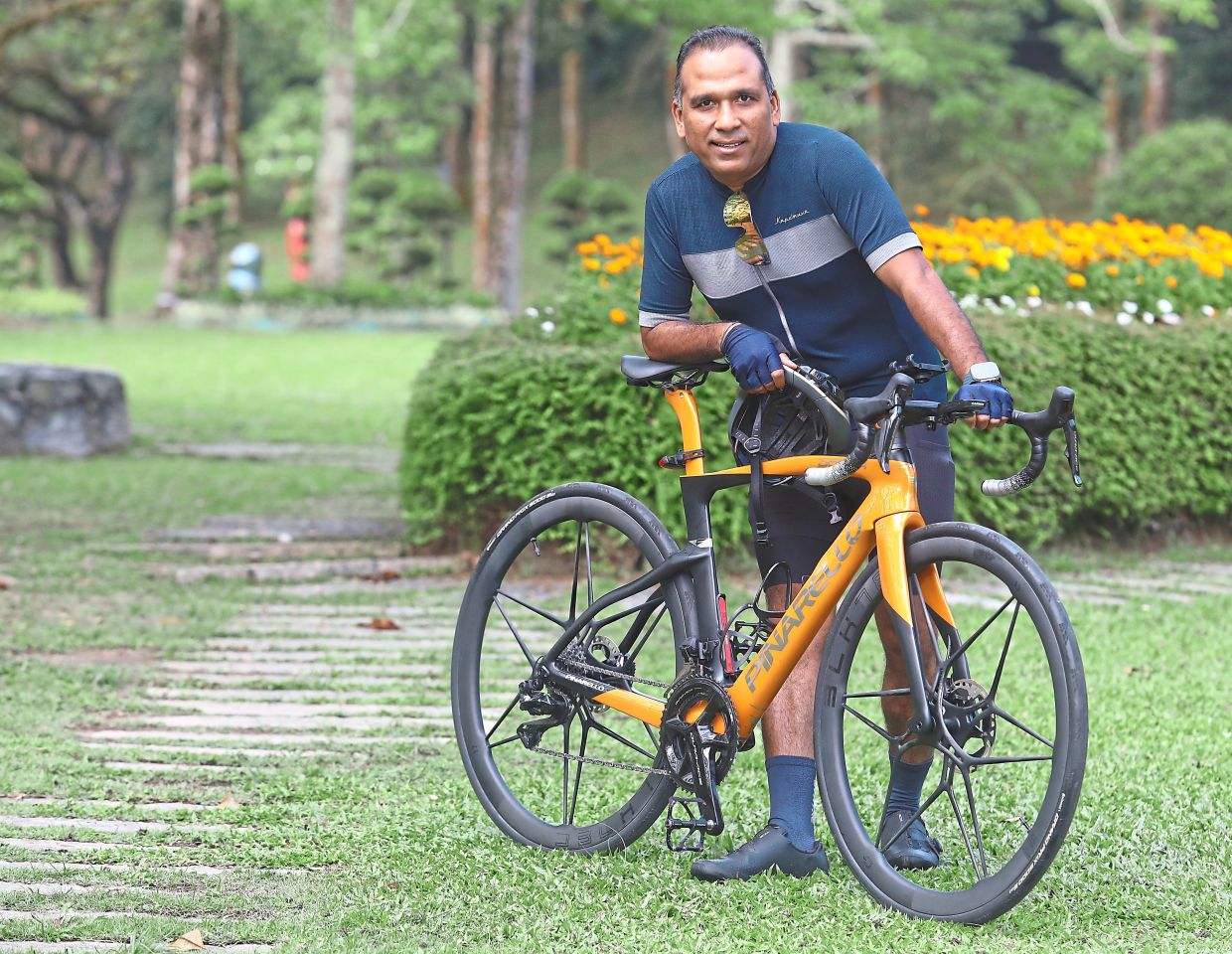 Chandran says cycling brings out a different side of people.