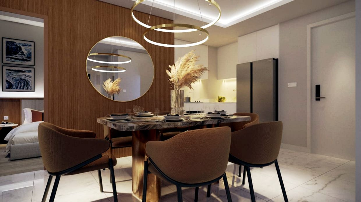 The elegant show unit of Tower A providing purchasers with an idea of the size, layout and proposed ID concept inspired by Coastal Chic living.