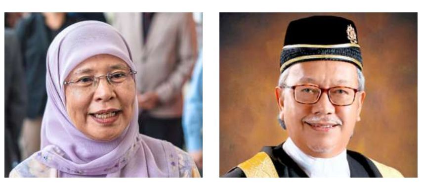 Recently retired: Tengku Maimun and Abang Iskandar