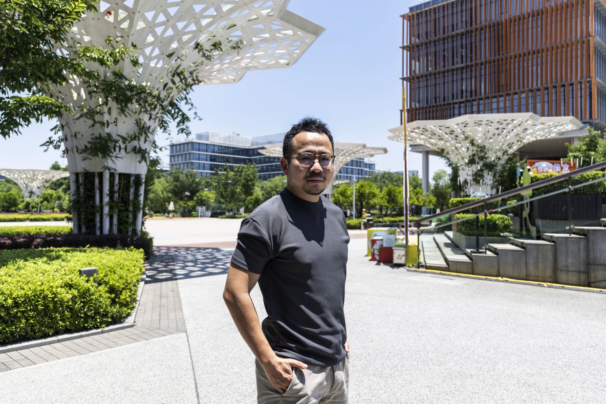 Tao, who worked for Facebook and Alibaba before founding Mindverse, at Alibaba Innovation Park in Hangzhou, China.