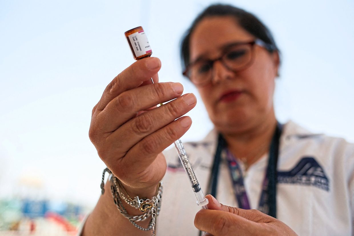 Protection from measles, which is preventable through vaccination, has dropped in 100 countries between 2010 and 2019. Photo: CARLOS SANCHEZ/Reuters