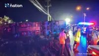Tour bus accident in Phetchaburi injures nine passengers