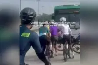 Police record statements from bus driver, cyclists involved in roadside row
