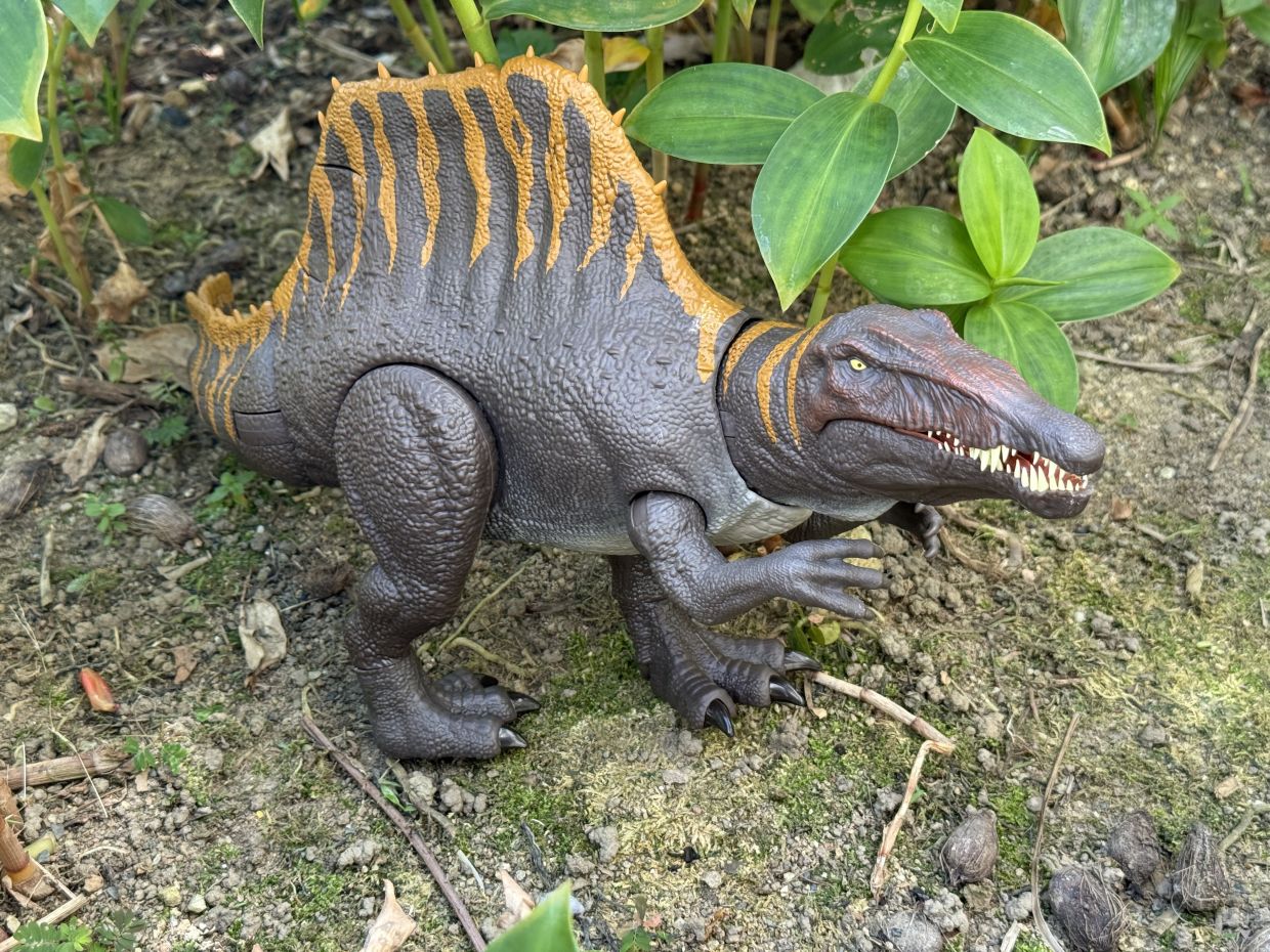 The Spinosaurus is suitable fearsome, and the play feature is fun as well.