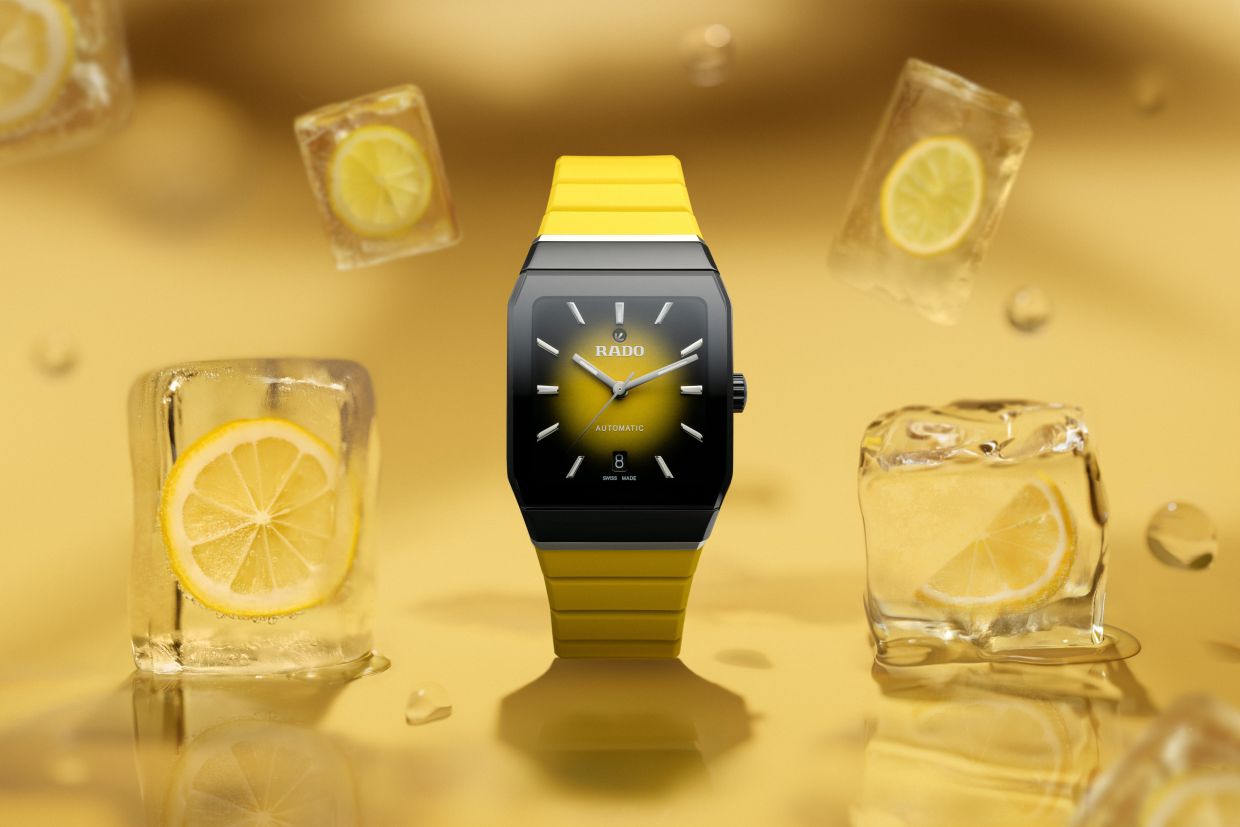 The Rado Anatom in lemon yellow.