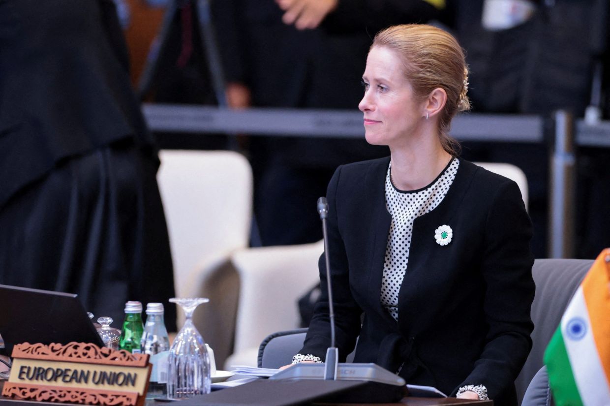 European Union High Representative for Foreign Affairs and Security Policy and Vice-President of the European Commission Kaja Kallas attends the 32nd Asean Regional Forum at the Convention Centre in Kuala Lumpur, Malaysia, on Friday (July 11). -- REUTERS/Hasnoor Hussain