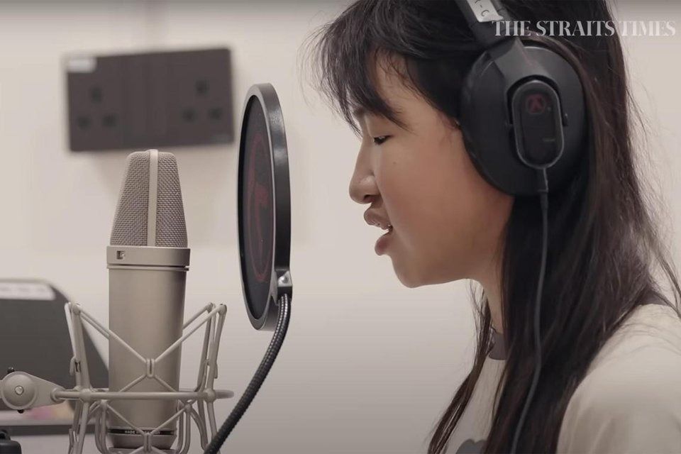 Cherise Sim continued with the advanced training programme after completing her intermediate lessons. -- ST PHOTO: JAMIE KOH