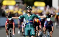 Cycling-Milan outsprints Van Aert to win Tour stage eight, Pogacar still in yellow