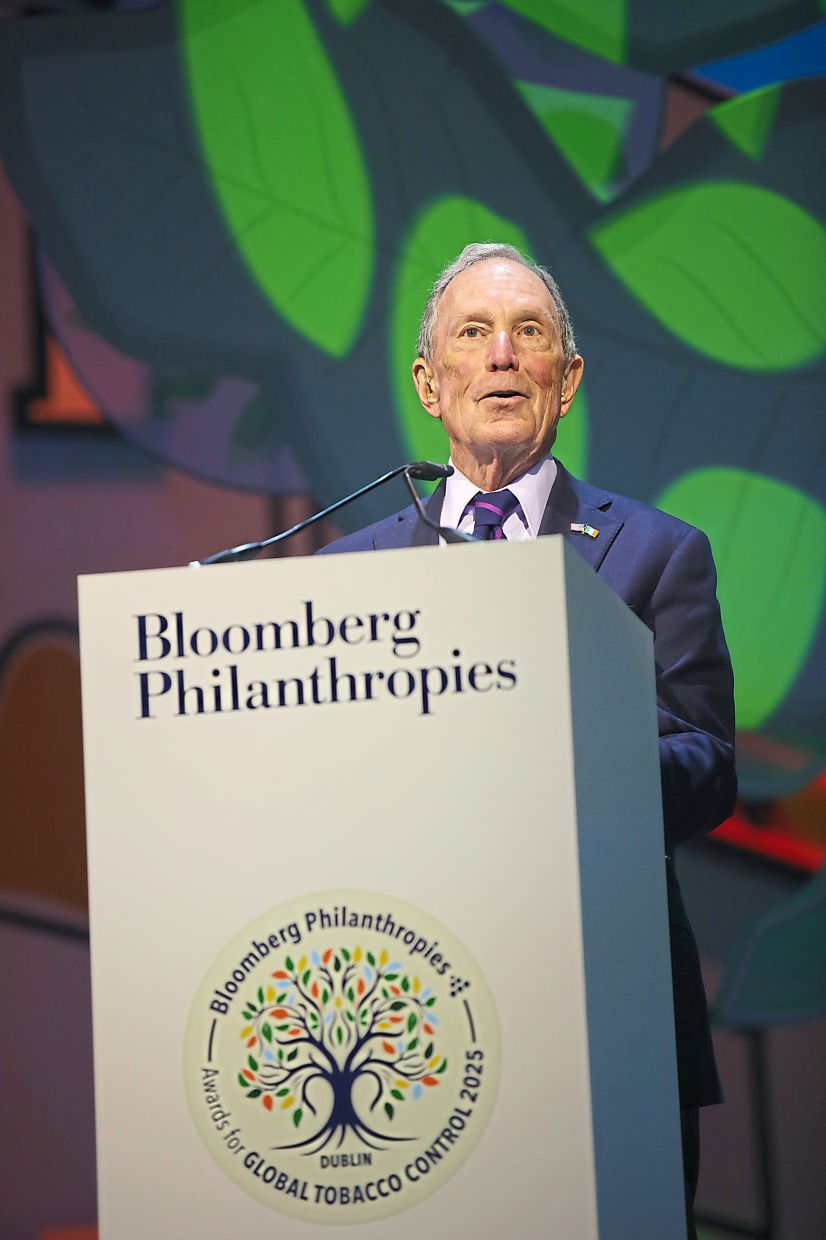 Bloomberg announced a new US$20mil fund to help countries where tobacco control is stalled. — Bloomberg Philanthropies