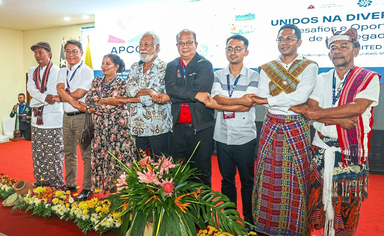 Signatories of the Dili Declarationpictured with Prime Minister Gusmao (fourth, from left). Photo: Primero Ministerio Office, TL