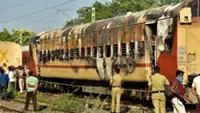 Massive fire on a crude oil freight train disrupts rail services in India's Tamil Nadu
