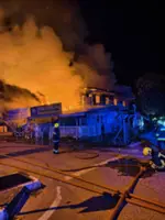 Fire breaks out at old restaurant in Telisai