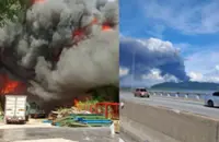 Juru factory inferno sends up clouds of black smoke visible from George Town