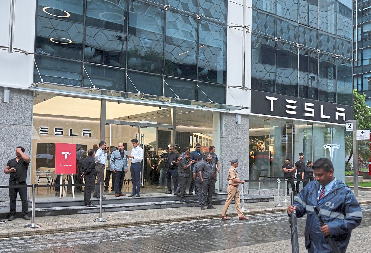 Tesla opens Mumbai showroom with Model Y | The Star