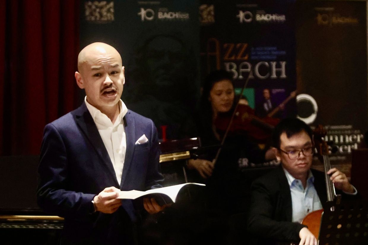 Tenor Okawa Tan of the Malaysia Bach Festival Singers and Orchestra is one of the finalists for the South-East Asia Bach Competition.