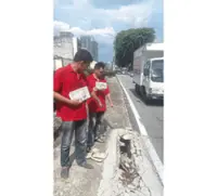 Road verge caves in again despite repairs by DBKL