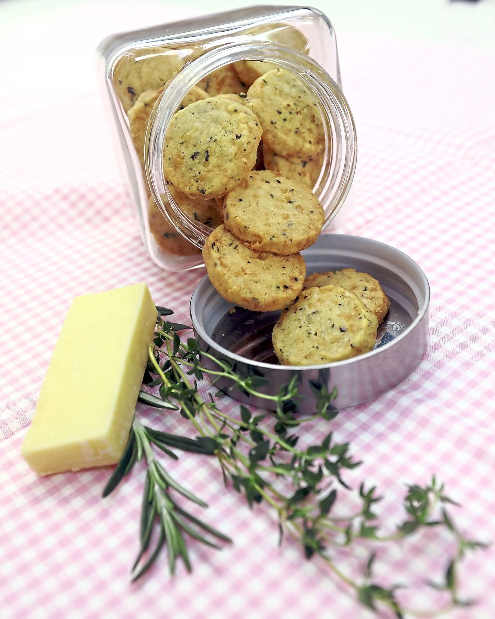 Once the cheddar biscuits have cooled down, transfer to an airtight container. — Photos: AZLINA ABDULLAH/The Star
