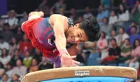Top gymnast Sharul displays grit as he makes his way back from injury