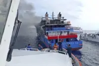 Indonesian coast guard confirms hundreds of passengers saved from ferry fire in Sulawesi; five have been reported dead
