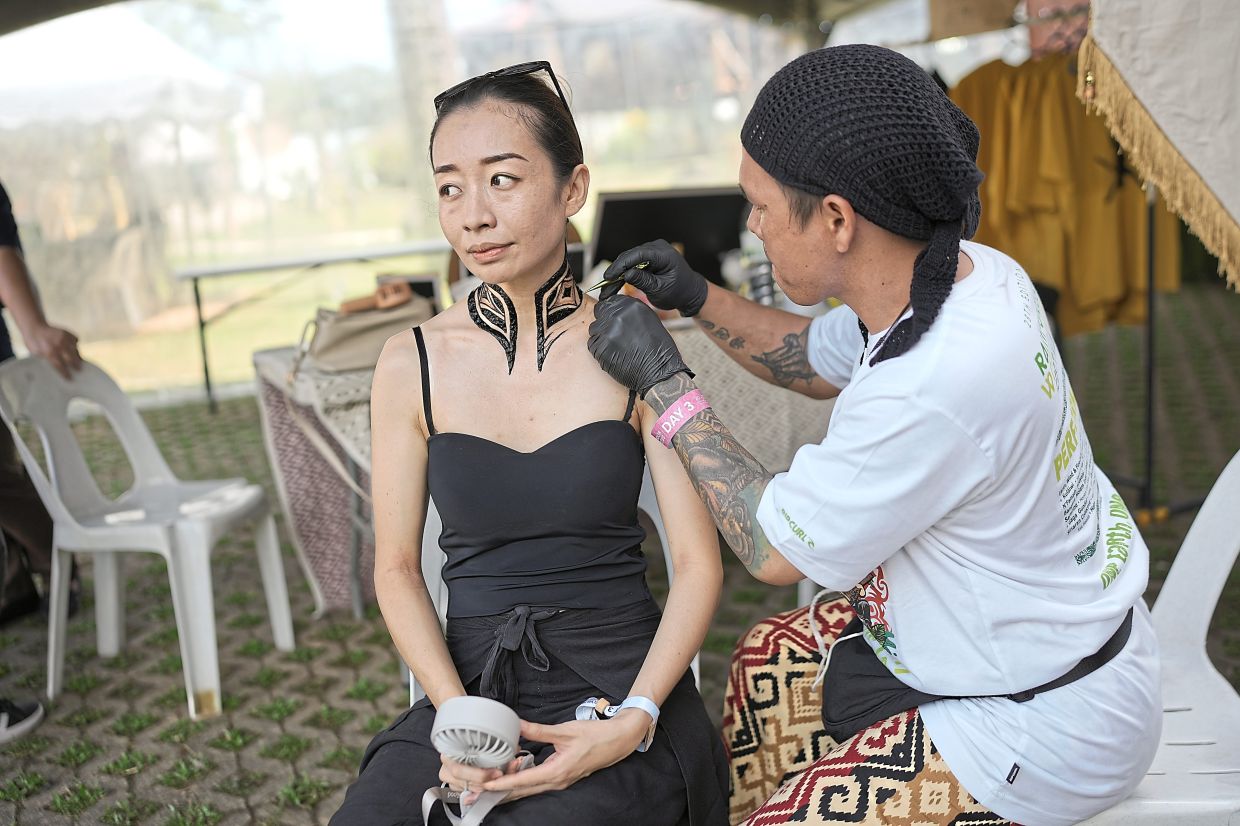 You can also get a traditional tattoo at the fest.