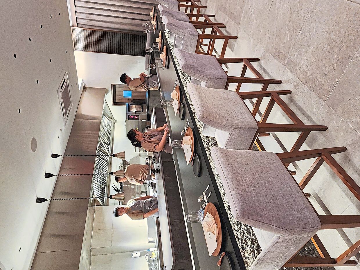 Cezanne is a 12-seater restaurant with an open kitchen. — ABIRAMI DURAI/The Star