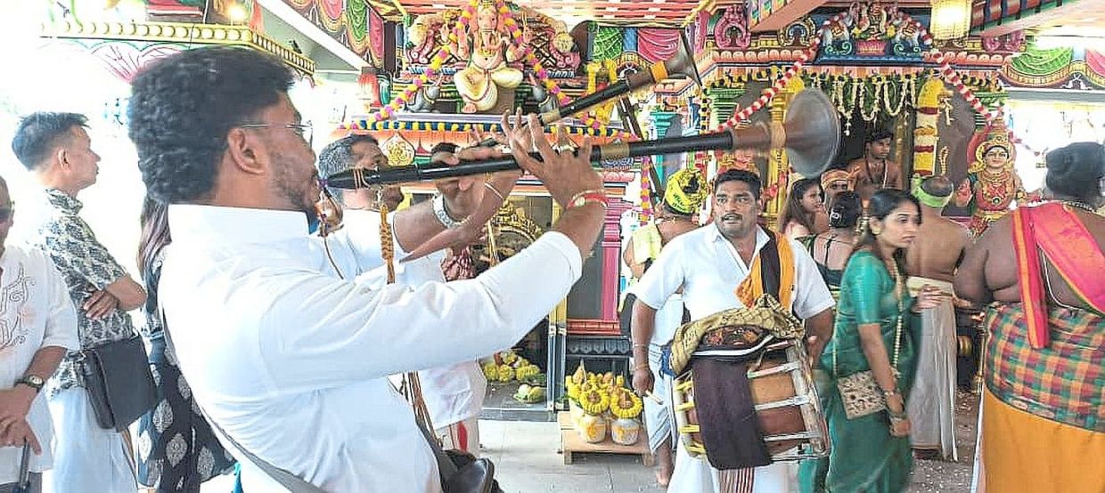 Musical instruments formed an integral part of the consecration ceremony.