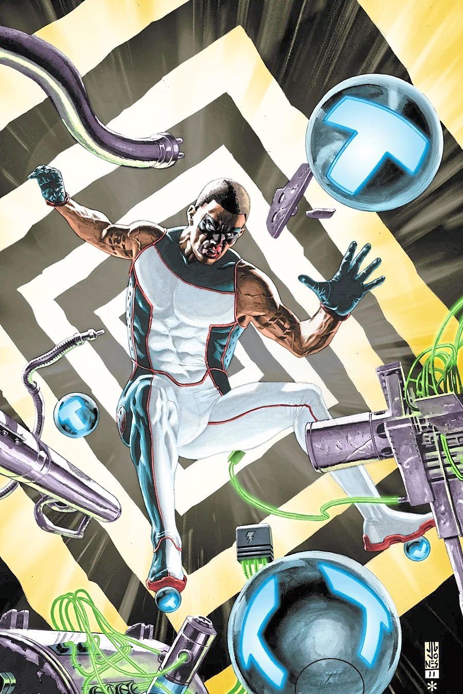 Misterr Terrific fights using high-tech ‘T-Spheres’ which have multiple powerful functions.