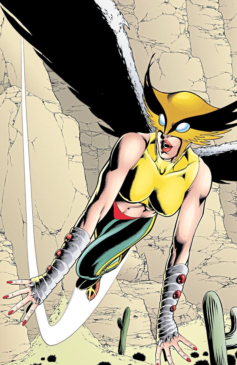 The Hawkgirl in the movie is actually the third one to bear that name, Kendra Saunders.