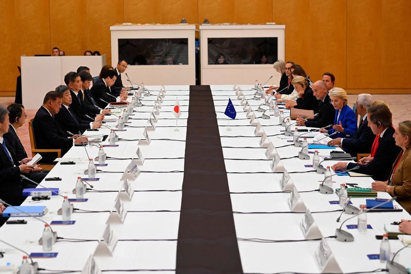 EU, Japan to work more closely to address unfair trade, EU&#039;s von der Leyen says