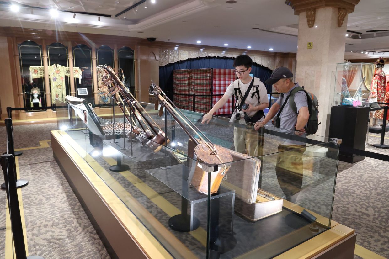 A selection of musical instruments on display at the ‘Chinese Opera’ exhibition at Muzium Negara, Kuala Lumpur. Photo: The Star/Art Chen 
