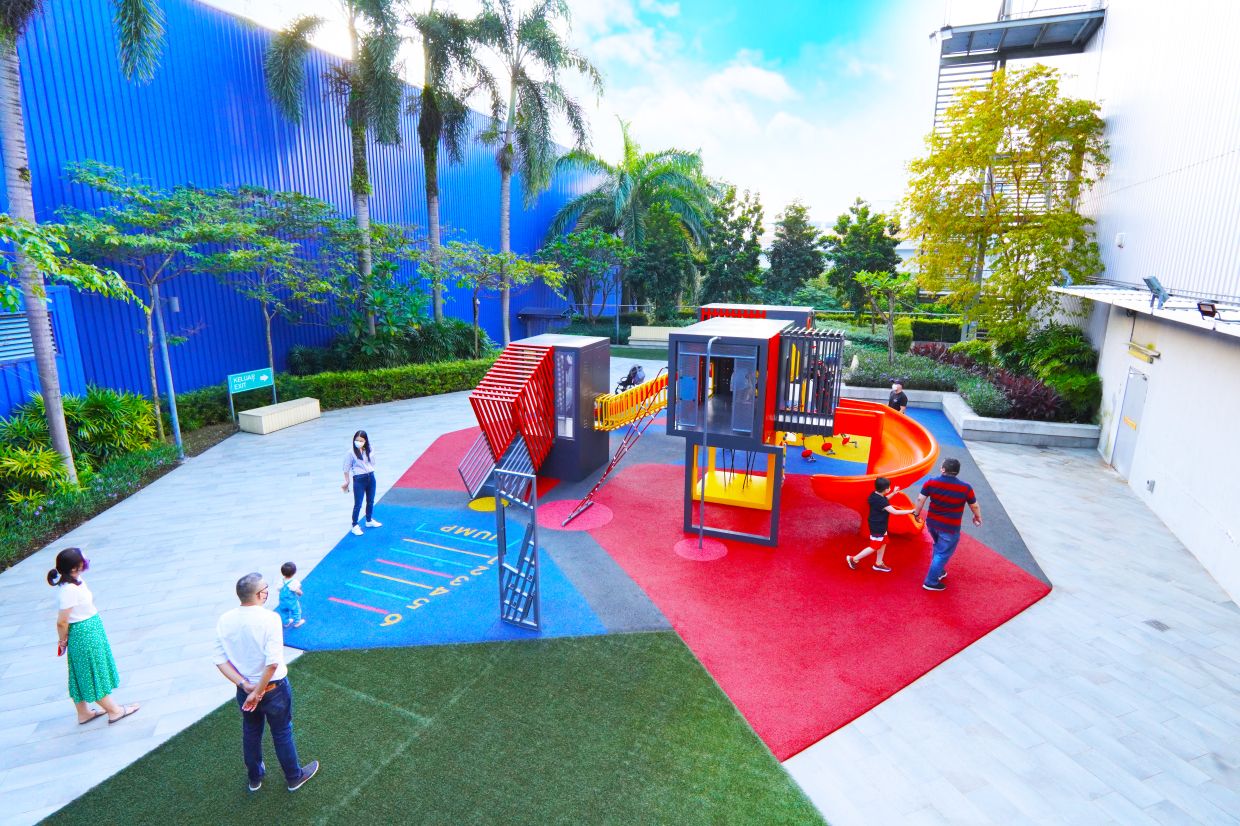 Playland at IPC is an outdoor space for children to play, explore and connect with others.