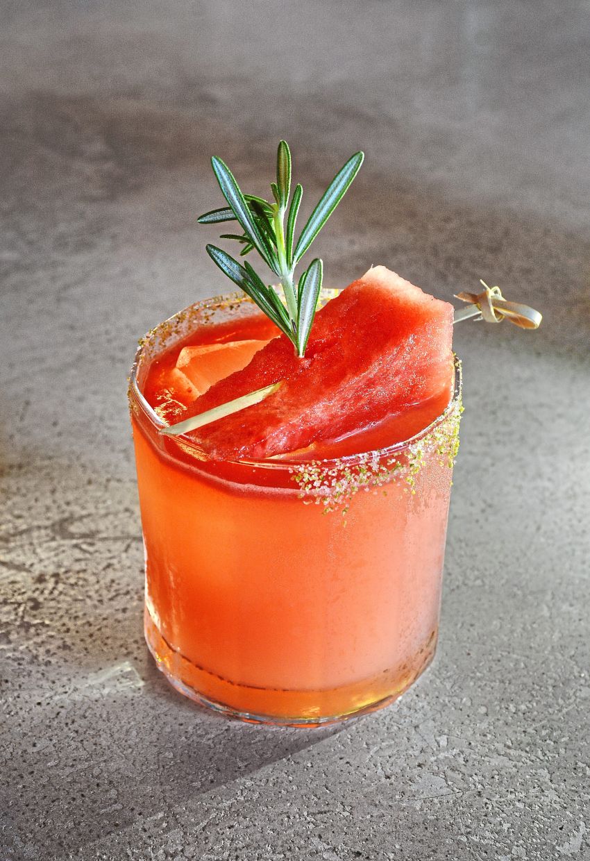 The Watermelon Margarita’s sweet, herbaceous profile will appeal to many.