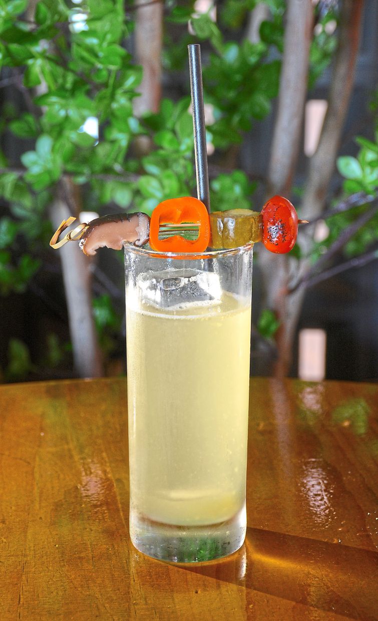 No Tan Lines has a savoury yet creamy profile, with charred veggies referencing a barbecue.