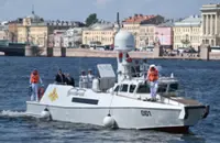 Ukrainian drones target St Petersburg as Putin attends scaled-down Navy Day