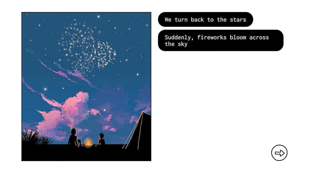 The melancholic colours and composition of Once Again informs the player of the sentimental tone of this quiet tale of goodbyes and second chances.