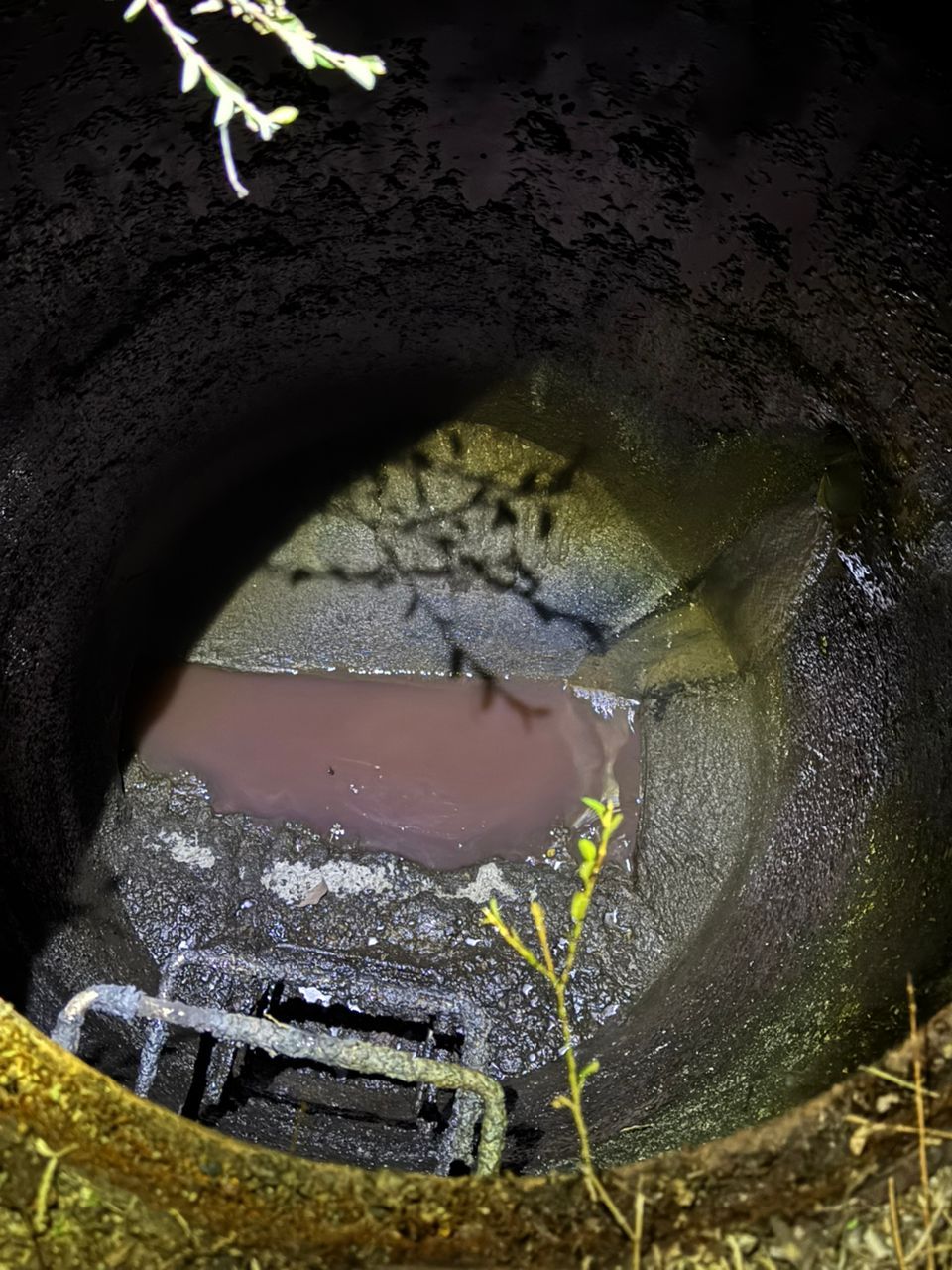 Toxic, pink-coloured gas discovered in the sewer system.