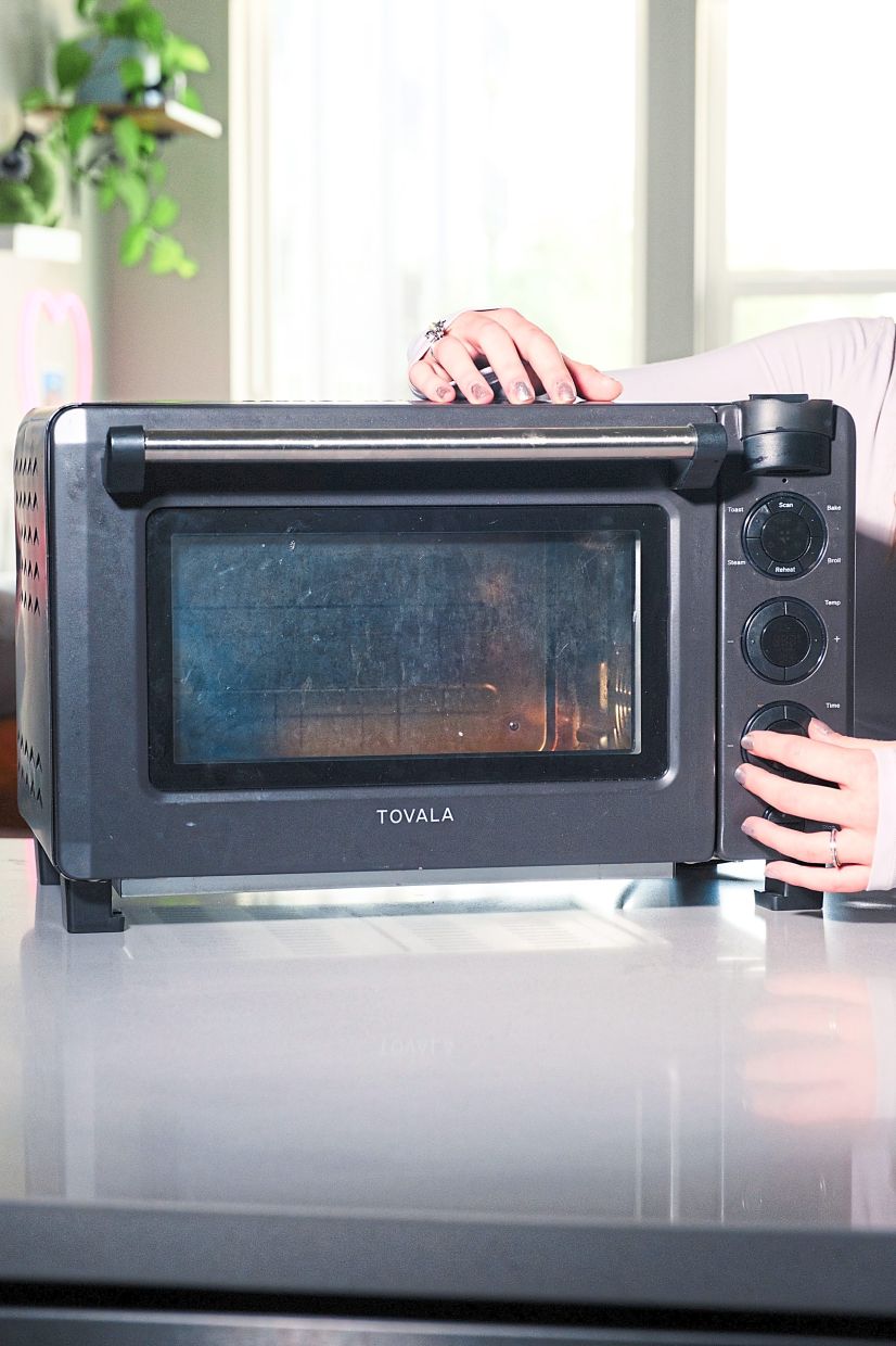 A toaster oven that was previously used by Duke University students.