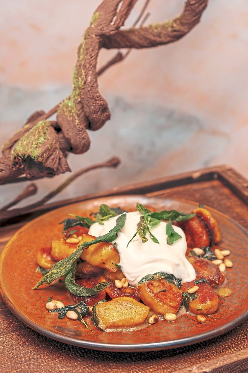 The sage butter pumpkin gnocchi is a thing of beauty that is both indulgent and addictive. — Else KL