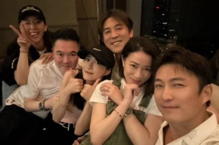 A group photo of (from left) Toby Leung, Jason Mok, Rosina Lam, Shaun Tam, Charmaine Sheh and Joel Chan in Malaysia.