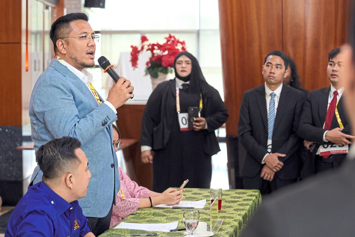 Taman Medan assemblyman Dr Afif Bahardin speaking at the event.