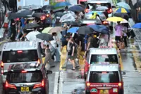 Hong Kong shuts down for second time in a week due to heavy rain