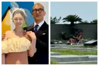 Actress Barbie Hsu's husband DJ Koo seen sitting by her grave, reportedly visits her daily