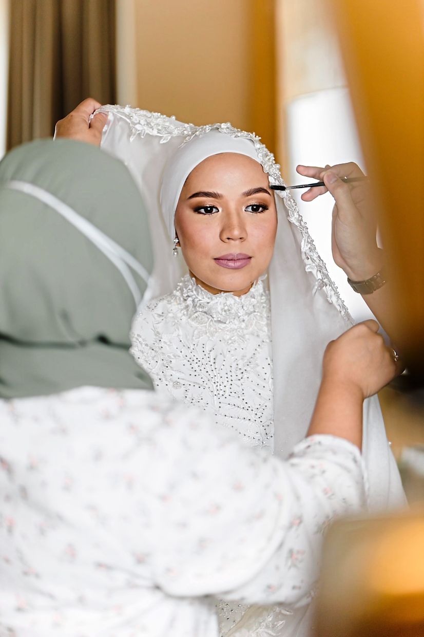 Bridal styling requires more time, layering and technique to ensure durability throughout the day, so it’s priced higher. Photo: Didiyana Ehsan