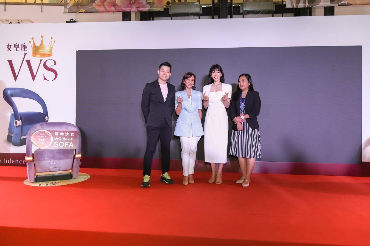From left: Tyson Ng, Tengku Zatashah Sultan Sharafuddin Idris Shah, Park Shin Hye and Safreena Sairee at the launch.