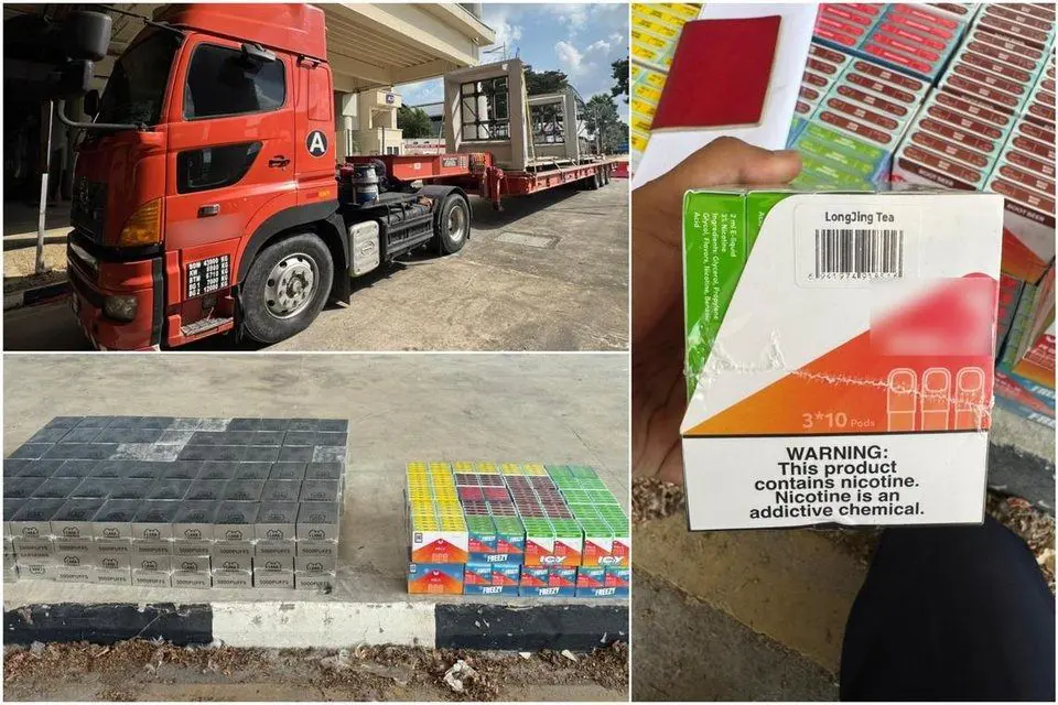 2,400 vapes, related components found in Singapore-bound lorry at Tuas  Checkpoint | The Star