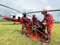 Bomba air unit to water bomb Mukah forest fire
